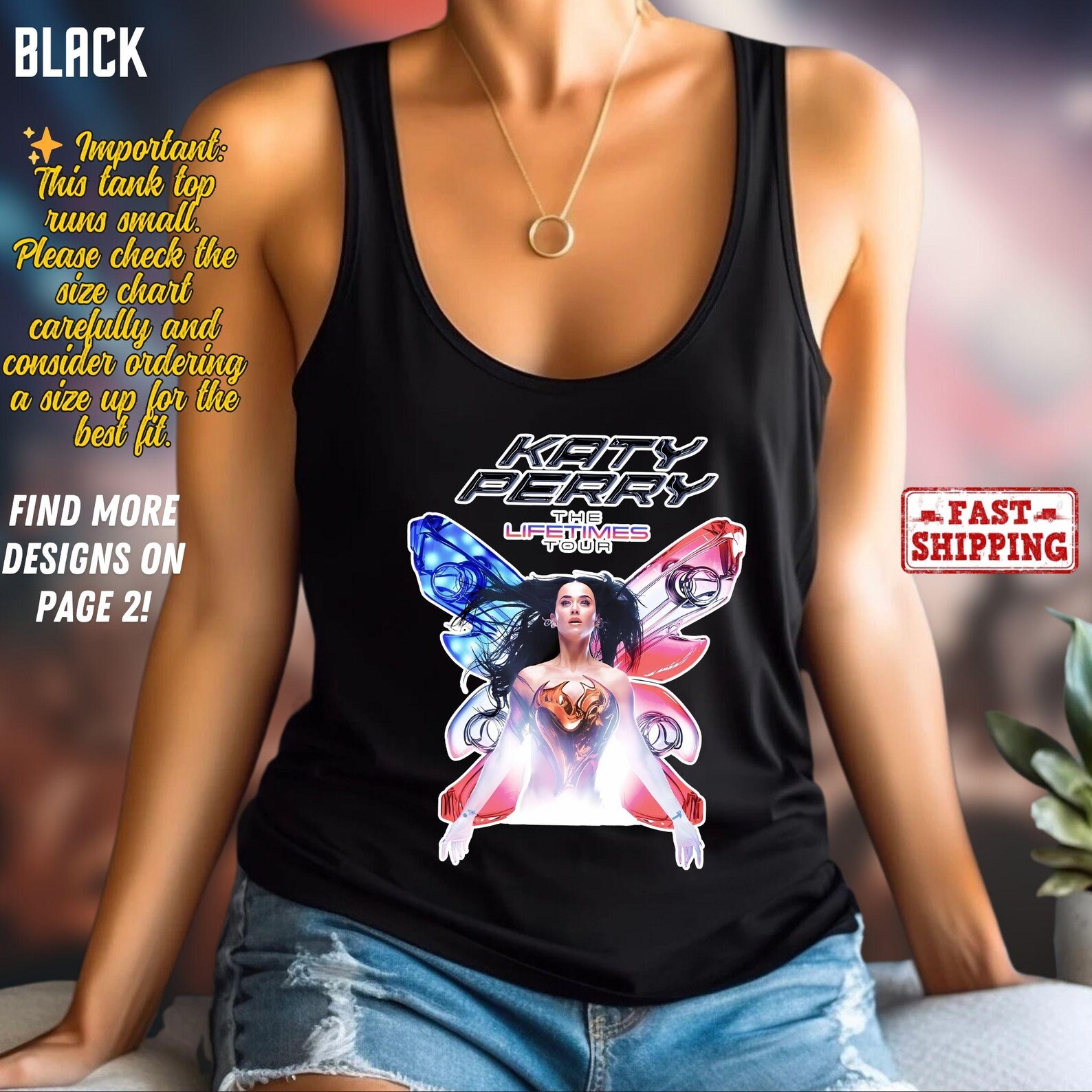 2025 Katy Perry The Lifetime Tour Tank Top, Katy Perry Tank Top, Katy Perry Fan Gift, Katy Perry Merch, Katy Perry Shirt, Katy Perry Concert