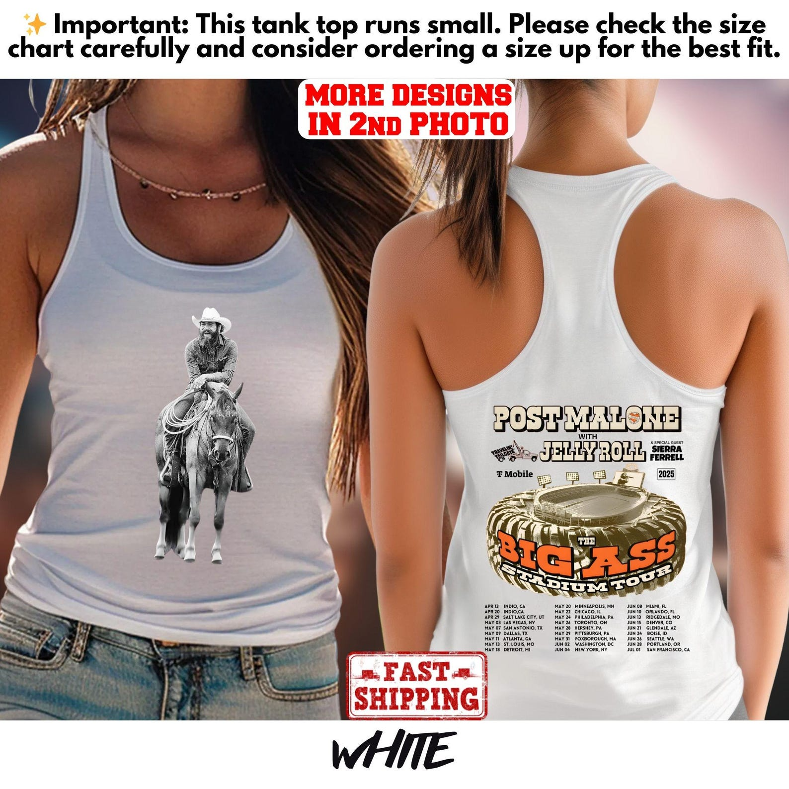 Vintage Post Malone Tank Top, Post Malone Losers Tank Top, Post Malone Tour, Big Ass Stadium Tour, Posty 2025 Tour Tank Top, Posty Tour Tank