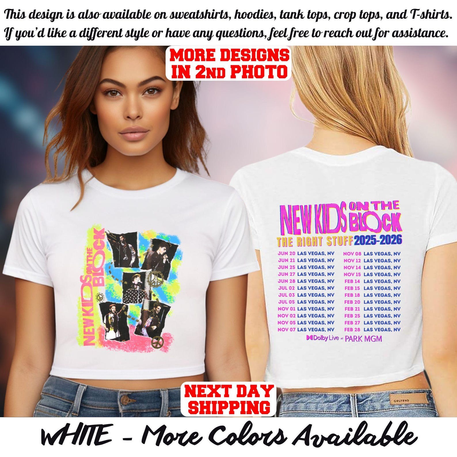 New Kids on the Block The Right Stuff Tour 2025 Crop Top, NKOTB Concert And Fan Crop Top, New Kids on the Block Shirt, NKOTB 2025 Tour Merch